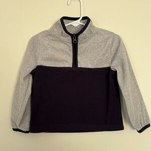 OshKosh B'gosh Gray and Navy Kids' Fleece Hoodie